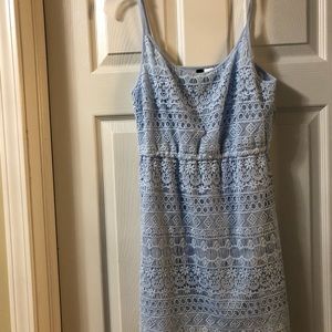 Light blue lace dress; worn once